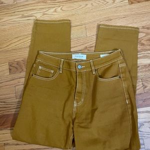 Yellow PacSun mom jeans